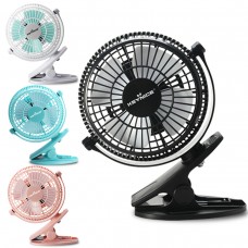 Keynice USB Clip and Desk Personal Fan, table fans, clip on fan,4 Inch 2 speed portable Cooling Fan, 360° up and down, KN-835