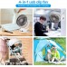 Keynice Battery Operated USB Fan with Hanging Hook, Night Light, 4 Speeds, 360° Rotation Clip Fan, KN-871